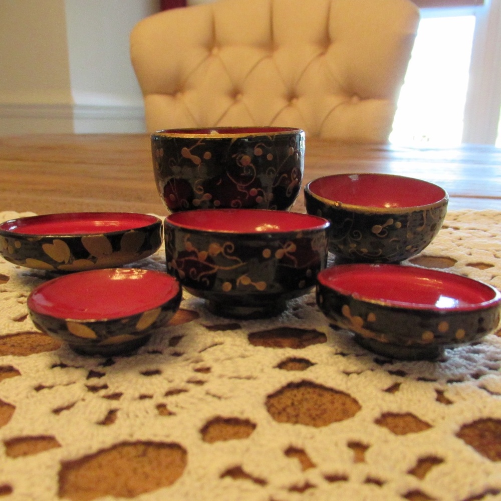 Vintage Japanese Hina Doll miniature Tea Set